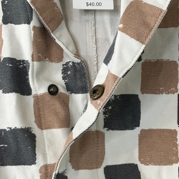 Ascot + Hart Women's Checkered Graphic Jumpsuit Size XXS - Picture 8 of 14